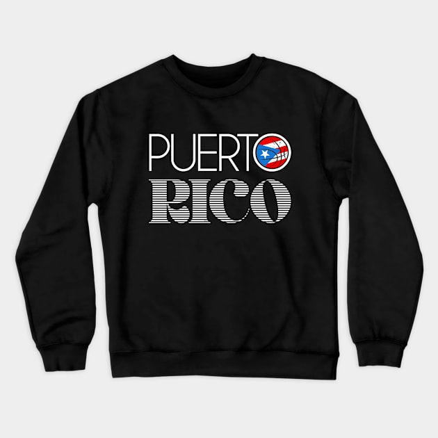 Puerto Rico Basketball Boricua Puerto Rican Flag Crewneck Sweatshirt by PrettyVocal